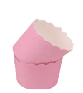 מנג'טים קאפקייקס קרטון ורוד מיני 40 יח' 6*5